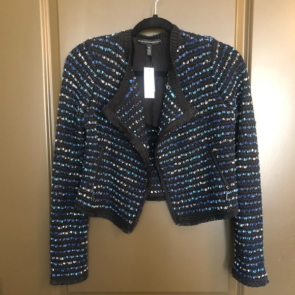 White House Black Market Jackets & Blazers - NWOT.  WHBM Tweed Moto Jacket